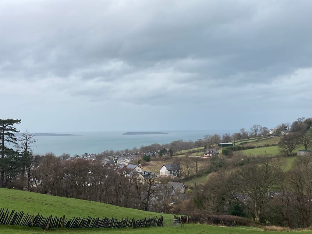 View of the Menai Strait and Puffin Island from Llanfairfechan