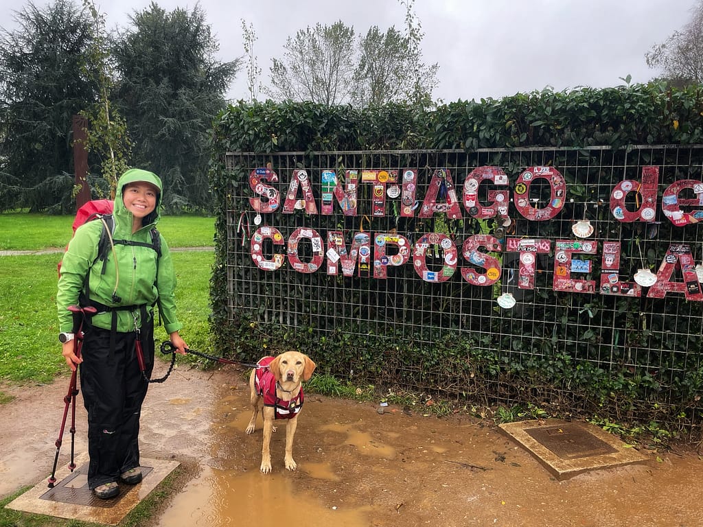 Wet arrival to Santiago