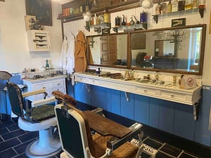An old barbershop at the Ethnographic Museum of Grandas de Salime
