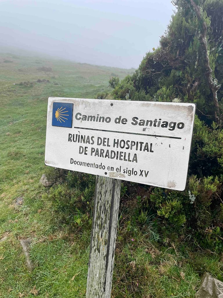 The first hospital ruin of Paradiella on Camino Primitivo, Ruta Hospitales