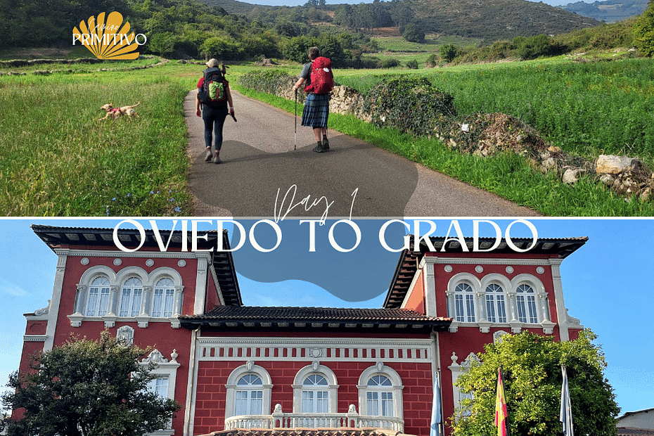 Camino Primitivo with a dog, day 1: Oviedo to Grado
